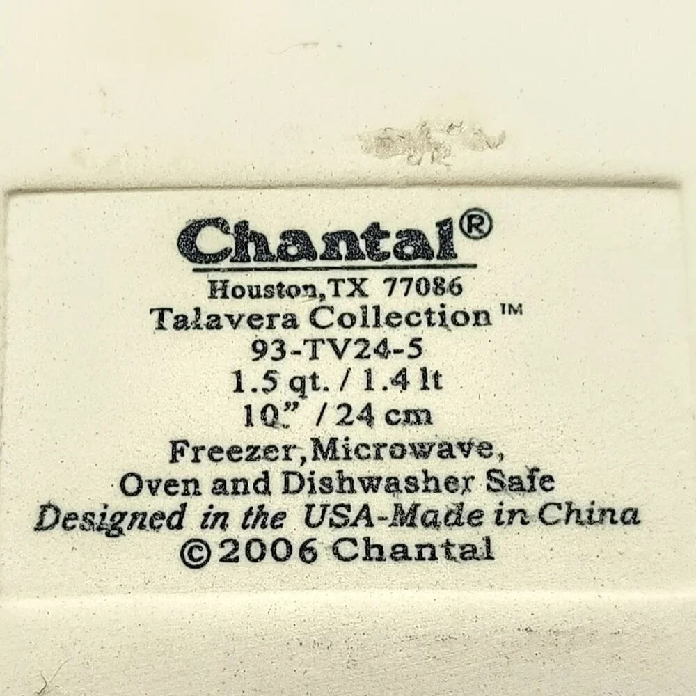 Chantal Talavera Collection Yellow 10-Inch Square Bakeware